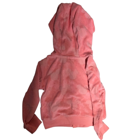 Disney's Minnie Mouse Pink Terry Cloth Hood Swim Jacket New With Tags - Picture 2 of 5